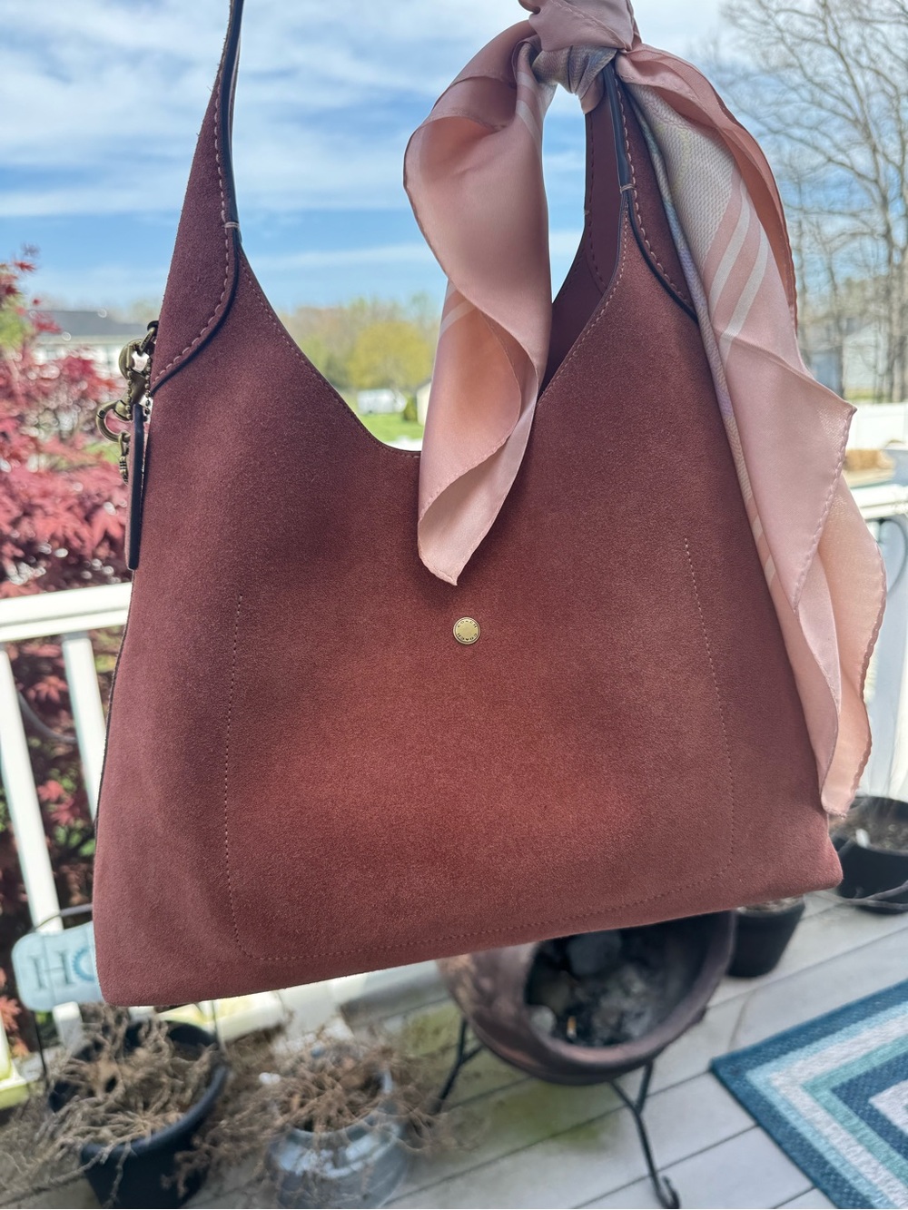 NWT with original packaging! 
Coach Brooklyn 34 in the hot new Clay Suede! - Picture 3 of 9
